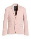 Patrizia Pepe Man Blazer Light Pink Size 38 Cotton, Polyamide, Elastane