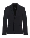 Patrizia Pepe Man Blazer Midnight Blue Size 44 Polyester, Viscose, Elastane In Blue
