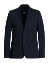 Patrizia Pepe Man Blazer Navy Size 40 Polyester, Viscose, Elastane In Blue