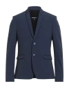 Patrizia Pepe Man Blazer Navy Size 44 Polyester, Elastane In Blue