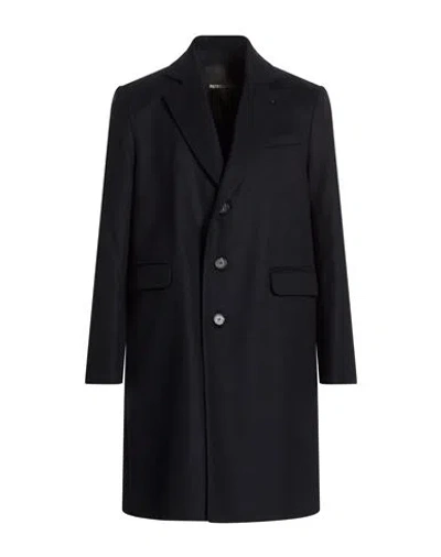 Patrizia Pepe Man Coat Midnight Blue Size 42 Wool, Polyamide