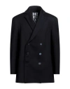 Patrizia Pepe Notched-lapels Double-breasted Blazer In Black