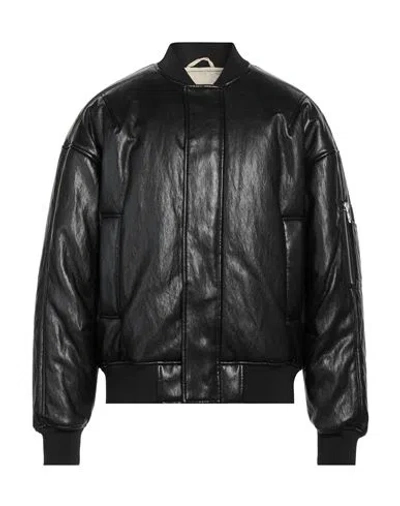 Patrizia Pepe Man Jacket Black Size 44 Polyurethane, Polyester