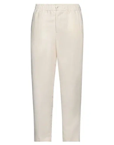Patrizia Pepe Man Pants Beige Size 32 Viscose, Linen In White