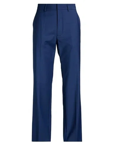Patrizia Pepe Man Pants Blue Size 36 Polyester, Virgin Wool, Elastane
