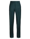 Patrizia Pepe Man Pants Deep Teal Size 36 Polyester, Virgin Wool, Elastane In Green