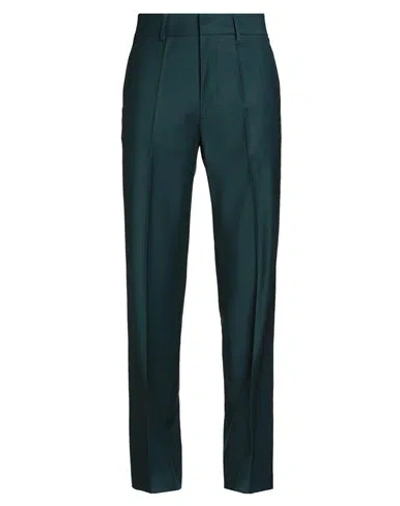 Patrizia Pepe Man Pants Deep Teal Size 36 Polyester, Virgin Wool, Elastane In Green