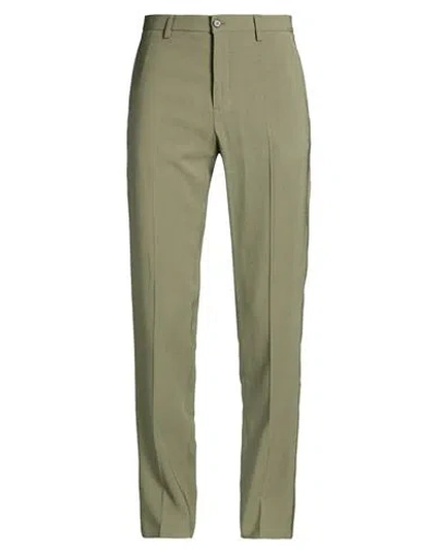 Patrizia Pepe Man Pants Sage Green Size 38 Viscose, Polyester In Gray
