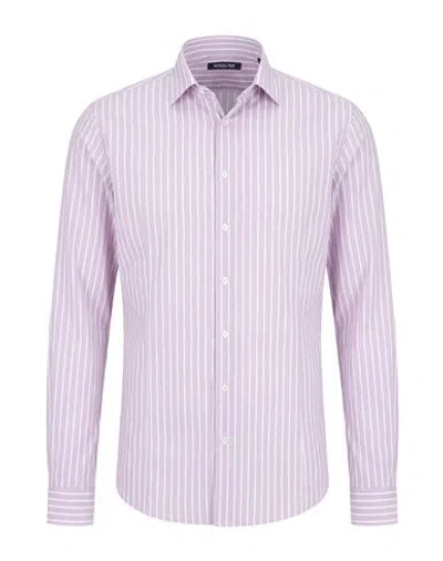 Patrizia Pepe Man Shirt Antique Rose Size 42 Cotton, Elastane In Metallic