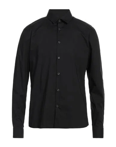 Patrizia Pepe Man Shirt Black Size 38 Cotton
