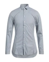 Patrizia Pepe Man Shirt Light Blue Size 42 Cotton, Elastane