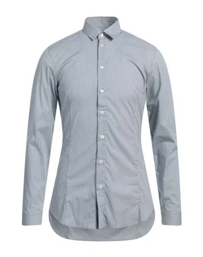 Patrizia Pepe Man Shirt Light Blue Size 42 Cotton, Elastane