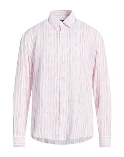 Patrizia Pepe Man Shirt Lilac Size 44 Viscose In Purple