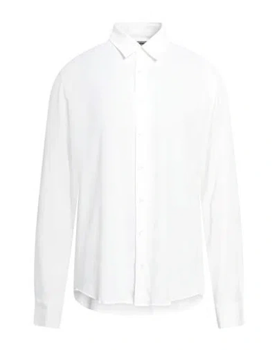 Patrizia Pepe Man Shirt Off White Size 40 Viscose In Off White