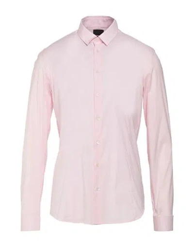 Patrizia Pepe Man Shirt Pink Size 40 Cotton, Polyamide, Elastane