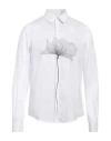 Patrizia Pepe Man Shirt White Size 40 Cotton In White