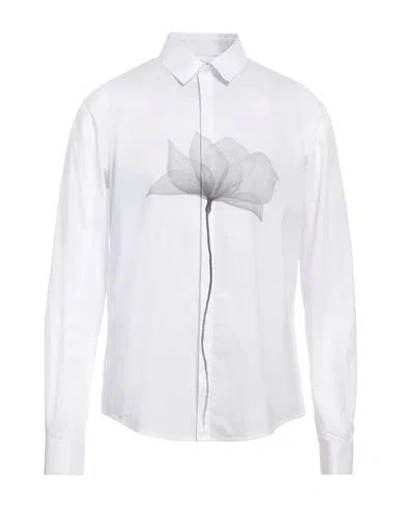 Patrizia Pepe Man Shirt White Size 40 Cotton