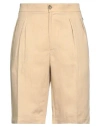 Patrizia Pepe Man Shorts & Bermuda Shorts Beige Size 36 Viscose, Wool In Beige
