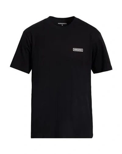 Patrizia Pepe Man T-shirt Black Size Xxl Cotton