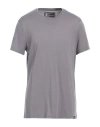 Patrizia Pepe Man T-shirt Grey Size Xxl Lyocell, Cotton In Gray