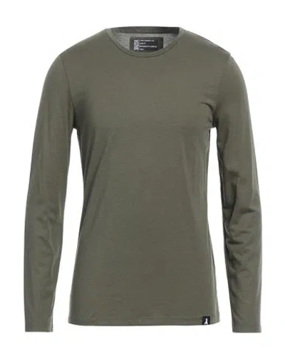 Patrizia Pepe Man T-shirt Military Green Size M Lyocell, Cotton In Green