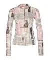 Patrizia Pepe Manifesto-print Top In Nude