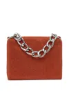 Patrizia Pepe Maxi-chain Shoulder Bag In Orange