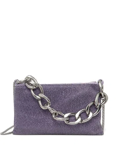 Patrizia Pepe Maxichain Tote Bag In Purple