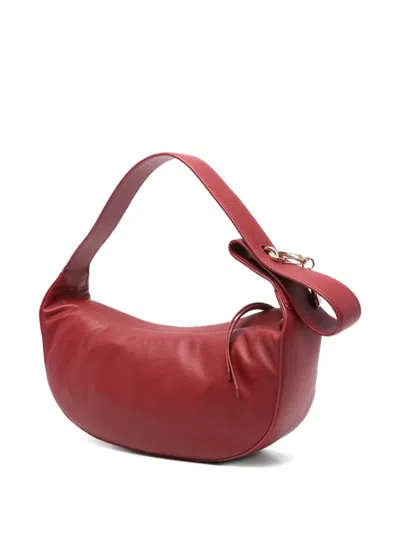 Patrizia Pepe Medium New Moon Shoulder Bag In Red