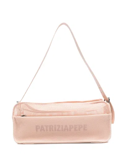Patrizia Pepe Mesh Crossbody Bag In Pink