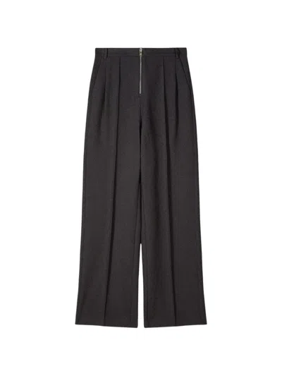 Patrizia Pepe Micro-bouclé Trousers In Multi