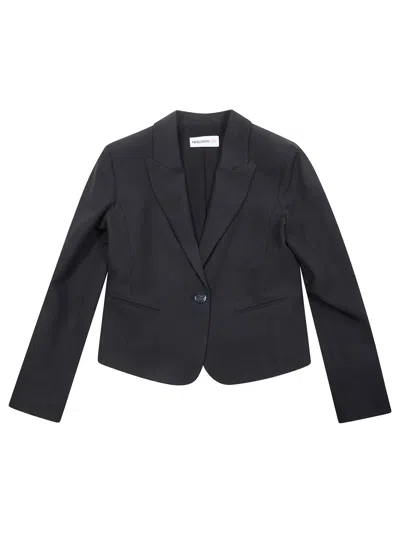 Patrizia Pepe Mini Blazer Short In Black