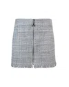 Patrizia Pepe Minigonna In Tweed Grigia In Gray