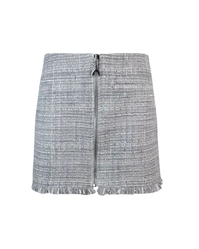 Patrizia Pepe Minigonna In Tweed Grigia In Gray