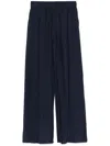 Patrizia Pepe Navy Blue Trousers In Polyester In Navy Blue