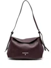 Patrizia Pepe Never Complete Buckle-detail Shoulder Bag In Purple