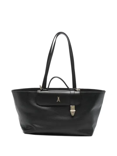 Patrizia Pepe Never Complete Tote Bag In Black