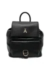 Patrizia Pepe New Business Flap Backpack In Black