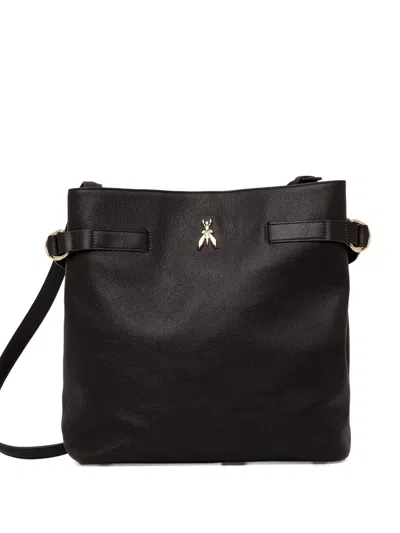 PATRIZIA PEPE NEW BUSINESS LEATHER SHOULDER BAG