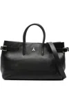 Patrizia Pepe New Business Leather Tote Bag In Black