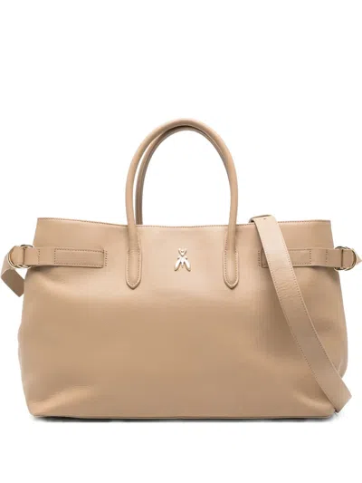 Patrizia Pepe New Business Tote Bag In Neutral