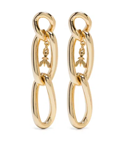 Patrizia Pepe New Chain Earrings In Gold