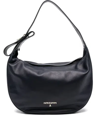 Patrizia Pepe New Moon Shoulder Bag In Blue