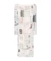 Patrizia Pepe News Paper-print Midi Dress In Multi