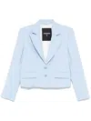 Patrizia Pepe Notched-lapels Blazer In Blue