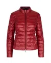 Patrizia Pepe Nylon Down Jacket In Velvet/purple Red In Red
