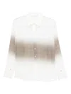 Patrizia Pepe Ombre-print Shirt In White