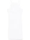 Patrizia Pepe Open-back Mini Dress In White