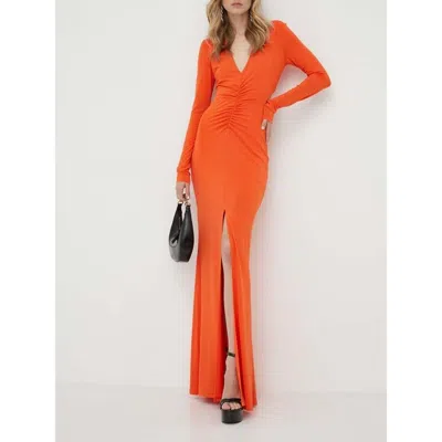 Patrizia Pepe Orange Acetate Casual Women's Dress