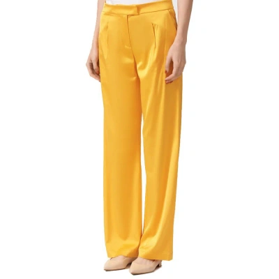 Patrizia Pepe Orange Viscose Jeans & Pant In Yellow